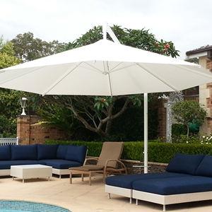 Parapluie d'extérieur en aluminium pour patio, <span class=keywords><strong>rond</strong></span>, coupe-vent, résistant au vent, <span class=keywords><strong>4m</strong></span>, offre spéciale - Product Image 1