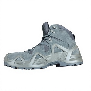 Bottes de randonnée tactiques imperméables en daim gris foncé SF07, chaussures de trekking d'extérieur - Product Image 6