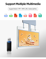 Pantalla Digital de Doble Cara con Panel de Vidrio de 43 Pulgadas para Interiores, Señalización Digital Delgada, Pantalla LCD Inteligente Portátil para Publicidad, Sistema Operativo Android