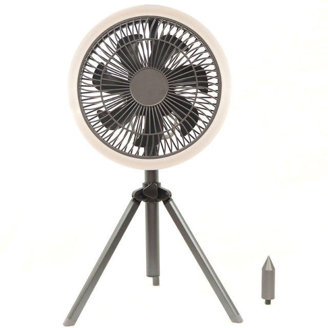 10000mAh Smart Camping Fan APP Control with Lamp USB Rechargeable Electric Tripod Fan Portable Ceiling Fan Desktop Air Cooler