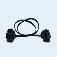 Rastreador GPS OBD2 profesional de 16 Pines, lector de código de Cable de extensión de paso plano de 8 cables para diagnóstico profesional de máquinas de coches