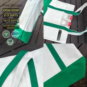 Services de personnalisation, sacs fourre-tout en toile de coton de haute qualité, réutilisables, de taille moyenne, avec poche latérale, longue impression - Product Image 3