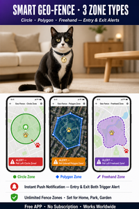 Rastreador de Mascotas Impermeable con Forma de Campana, Rastreo <span class=keywords><strong>GPS</strong></span> en Tiempo Real <span class=keywords><strong>para</strong></span> Perros, Gatos y Animales Pequeños, Aplicación Móvil Gratuita, Sin Suscripción - Product Image 5