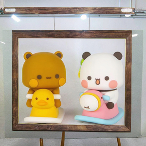 Figuras DE ACCIÓN DE PVC de diseño personalizado, estatuas de figuras de juguete de estilo de dibujos animados de animales bonitos para decoración de coche de oficina en casa, regalo para niño Japón - Product Image 3