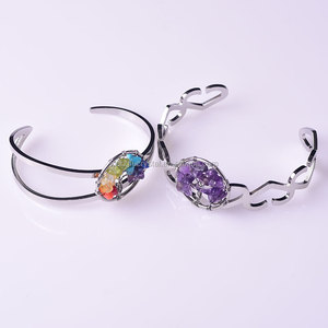 Bracelet en améthyste pour femme, <span class=keywords><strong>arbre</strong></span> <span class=keywords><strong>de</strong></span> <span class=keywords><strong>vie</strong></span>, chakra, <span class=keywords><strong>arbre</strong></span> <span class=keywords><strong>de</strong></span> sagesse, <span class=keywords><strong>pierre</strong></span> <span class=keywords><strong>naturelle</strong></span>, pour le Feng Shui - Product Image 5