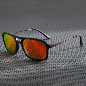 Gafas de Sol Polarizadas 2026, Gafas de Sol de Lujo <span class=keywords><strong>para</strong></span> <span class=keywords><strong>Hombre</strong></span>, Montura Grande, Protección UV, Doble Viga, Metálicas - Product Image 2