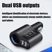 3.1A Dual USB 3-In-1 Charger Mobil 3 Port 12-24V Rokok Soket Lighter Mobil Charger Power Adaptor Mobil Styling