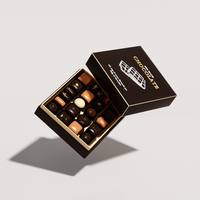 Boîte cadeau en chocolat de luxe faite à la main avec séparateur, design personnalisé, couvercle et base rigides en carton, boîte de mariage pour cadeaux