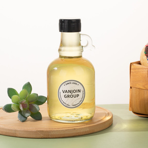 Bouteille en verre <span class=keywords><strong>de</strong></span> whisky avec poignée Bouteilles en verre Poignée <span class=keywords><strong>de</strong></span> 250ml Petites bouteilles en verre pour boissons alcoolisées avec bouchon à vis en plastique - Product Image 4