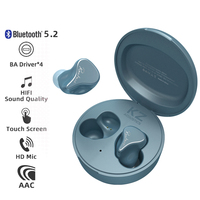 KZ SKS-auriculares TWS con Control táctil, cascos deportivos de alta fidelidad, inalámbricos por Bluetooth