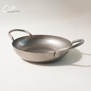 Sartén de vajilla de acero inoxidable envejecido retro creativo - Product Image 4