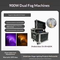 Machine à fumée de scène haute puissance 3000W-5000W Générateur de fumée professionnel à base d'eau Double sortie pour les effets d'éclairage de scène de grande taille