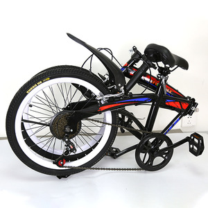 Vélo pliant 20 pouces avec jantes en aluminium, fourche rigide, vélo pour adultes avec roues intégrées - Product Image 1