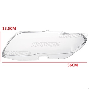 2 Cubiertas de Faros Delanteros de Vidrio, Repuesto de Lentes para Faros Delanteros de Coche BMW X5 E53 2004 2005 2006 - Product Image 6