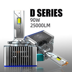 Système d'éclairage automobile en gros, remplacement des ampoules au xénon HID 90W, phares de voiture série D, D1S D2S D3S D4S, lumières LED - Product Image 2