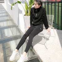 Pantalon de yoga élégant, uni, longueur cheville, taille haute, infroissable, résistant à l'abrasion, ajusté, séchage rapide, Spandex/Nylon