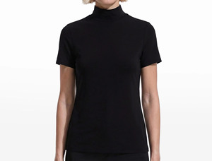 Camisetas de cuello alto para mujer, diseño personalizado, de secado rápido, 100% algodón, manga corta, nuevo estilo, cuello redondo. - Product Image 5