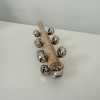 2026 New Arrival Wood Handle Hand Bells Christmas Hand Held