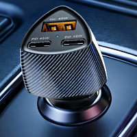 Chargeur de voiture SUNDA 78W PD 3-en-1 multi-ports à charge rapide PD30W QC3.0, adaptateur de chargeur de voiture pour téléphones mobiles