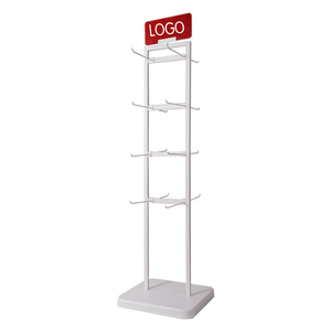 Expositor de Acero <span class=keywords><strong>Blanco</strong></span> de Doble Cara para Calcetines Deportivos Estilo Europeo, Marca <span class=keywords><strong>Boutique</strong></span>, Personalizable para Supermercado - Product Image 2