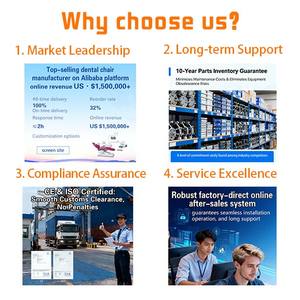 Neues Modell 800 CE-Zertifizierter Elektrischer Zahnarztstuhl mit Stahl-/Metallkonstruktion 400W Leistung Marke Gladent - Product Image 5