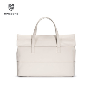 Kingsons Women's Tote Bag Water Resistant Solid Color Large Capacity Everyday Commuter Bag White Olive Green Black Blue Coffee - Product Image 5