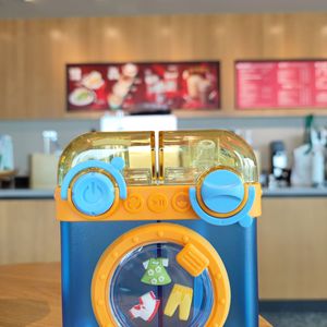 Double <b>Drink</b> Washing Machine <b>Cup</b> 500ml <b>Plastic</b> Straw <b>Cup</b> For Students Outdoor Use Gift Item - Product Image 4
