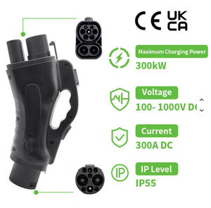 Nouvel adaptateur <span class=keywords><strong>de</strong></span> charge rapide DC CCS2 GBT 300 kW 300 A 1000 V pour véhicules électriques BYD, Zeekr, ID.3, ID.4, <span class=keywords><strong>Tesla</strong></span>, IP55, WrightCharge, CE, TUV, UKCA - Product Image 5