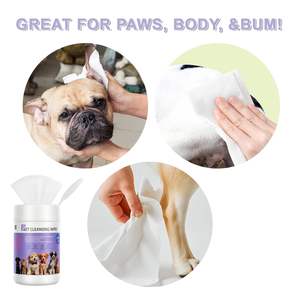 Lingettes pour animaux de compagnie OEM, 160 unités, hypoallergéniques, pour nettoyer les poils, les pattes, les <span class=keywords><strong>oreilles</strong></span>, les yeux et la <span class=keywords><strong>bouche</strong></span> des chiens - Product Image 4