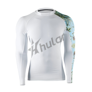 Camiseta Deportiva Unisex Ecológica, 100% Poliéster, Manga Larga, Impresión por Transferencia de Calor, Servicio OEM ODM, Personalizable, Venta al Por Mayor, MMA BJJ - Product Image 1