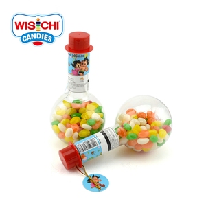 Il campione libero 138g colorato sapori misti assortiti jelly bean halal caramelle morbide luce lampadina bottiglie di forma imballato - Product Image 3