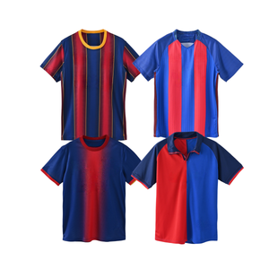 Maglie <span class=keywords><strong>da</strong></span> Calcio All'Ingrosso per Squadre, Colore Blu <span class=keywords><strong>e</strong></span> Rosso, Maglie <span class=keywords><strong>da</strong></span> Calcio Retro Economiche per Tutte le Squadre - Product Image 3