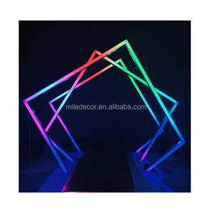 Luci di decorazione evento popolare RGB Led geometrico tempo di nozze luci arco Tunnel