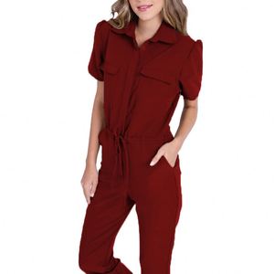 Mode soins infirmiers gommages infirmière uniforme salopette uniforme avec poches vêtements de travail uniforme peut être personnalisé