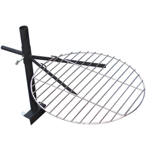 Gru a <span class=keywords><strong>griglia</strong></span> a battente da giardino sopra il camino con una manovella rotante - Product Image 3