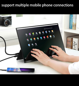 16inch 1080p IPS được xây dựng trong pin vật liệu hợp kim nhôm USB-C hai loa màn hình cảm ứng màn hình di động với tất cả trong một đứng - Product Image 4