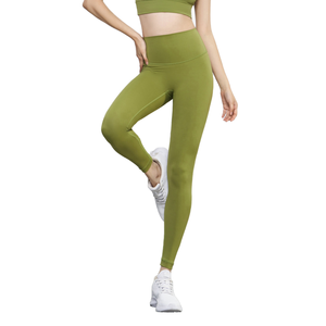 Leggings de yoga taille haute pour femmes, motif uni, séchage rapide, respirant, extensible, tenue de sport personnalisée, confortable - Product Image 1