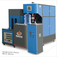 Machine de fabrication de bouteilles en PP PET Delta Motor 20L PLC, équipement de soufflage par étirage semi-automatique à haute productivité