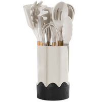 Vente en gros de gadgets de cuisine keukengerei ustensiles cuillère en silicone ensemble de cuisine ustensiles de cuisine ustensiles de cuisine en silicone avec support