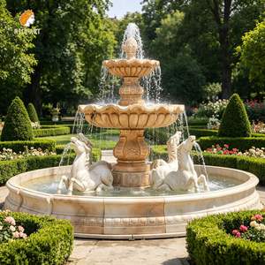 <span class=keywords><strong>Fontana</strong></span> d'Acqua Grande in Marmo Naturale MILY con Statua di Cavallo, <span class=keywords><strong>Fontana</strong></span> da <span class=keywords><strong>Giardino</strong></span> in <span class=keywords><strong>Pietra</strong></span> per Decorazione Esterna - Product Image 2