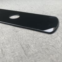 Serrure de porte intelligente personnalisée avec écran tactile, verre trempé percé, panneau en verre intelligent de 3 mm, panneau de couverture semi-transparent en verre.