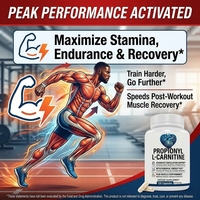 L-Carnitine Propionyl Liposomale Liquide pour une Production d'Énergie Cellulaire Améliorée, Santé Cardiovasculaire et Performance Sportive - Capsules