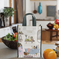 Sac fourre-tout promotionnel personnalisé en polypropylène laminé non tissé, réutilisable et écologique, avec fermeture à bandoulière
