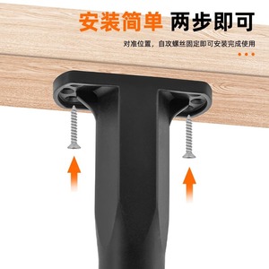 Pieds de support réglables pour lit, en plastique et acier laminé à froid, design minimaliste, installation facile - Product Image 5