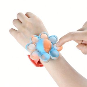 Nueva Pulsera Antiratas de Silicona Colorida, con Burbuja de Pulpo y Giroscopio Giratorio, Venta al por Mayor - Product Image 3