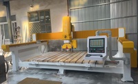 Machine de découpe de pierre CNC 4+1 axes à lame de 600 mm pour marbre et granit, coupe à 45 degrés, à vendre