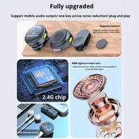 Q8 Magnetisches Kabelloses Lavalier-Mikrofon Ein-zu-Zwei mit Ladecase Intelligente Geräuschunterdrückung Digitale Anzeige für Live-Streaming