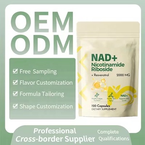 Cápsulas de suplemento OEM NAD con nicotinamida ribósido trans-resveratrol vitamina B3 para energía antienvejecimiento y regeneración celular - Product Image 3
