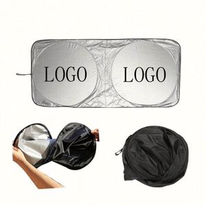 Parasol Plegable Universal para Parabrisas de Coche, Reflectante, Plateado, con Logotipo Personalizado, Impresión en Serigrafía, Promocional - Product Image 3