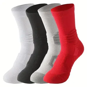 Quentin Custom Made Cotton Crew Grip Socks Unisex Thick Professional Basketball Sports Socks Custom Logo